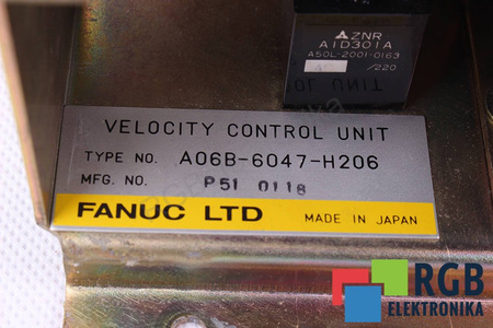 VELOCITY CONTROL UNIT A06B-6047-H206 FANUC